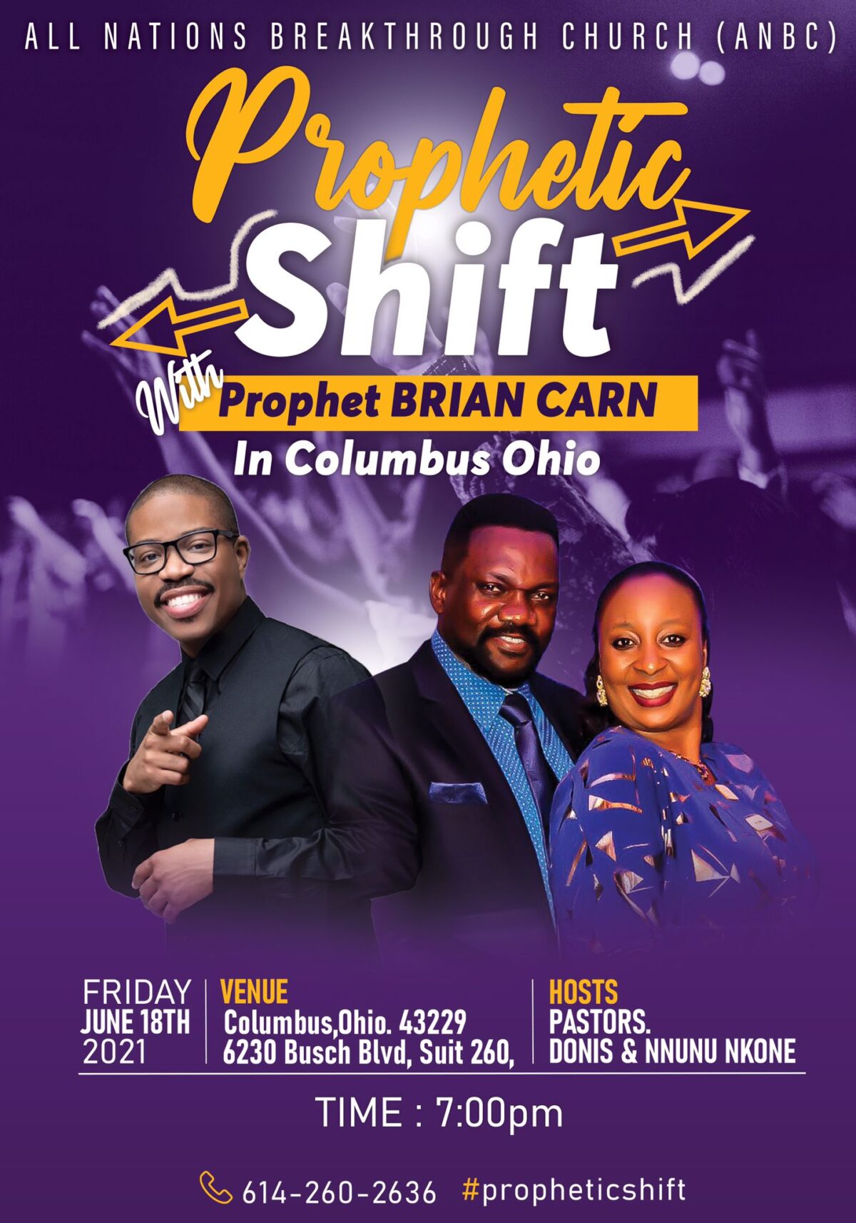 Prophetic Shift Service (Columbus, OH) Brian