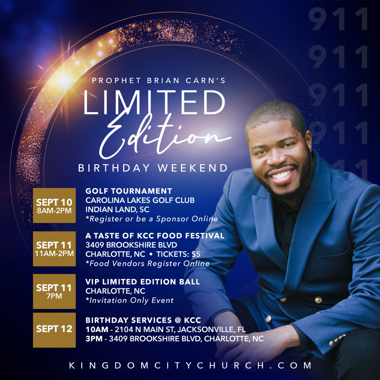 Prophet Carn’s “Limited Edition” Birthday Weekend | Brian Carn Ministries