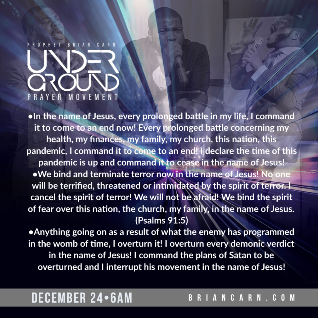 December 24 @6am | Underground Prayer Movement
