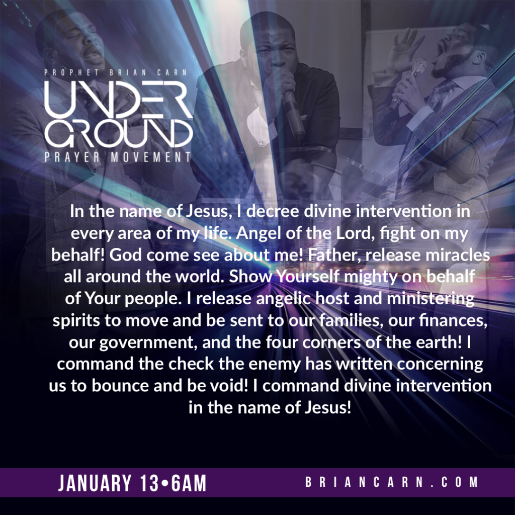 January 13 @6am | Underground Prayer Movement