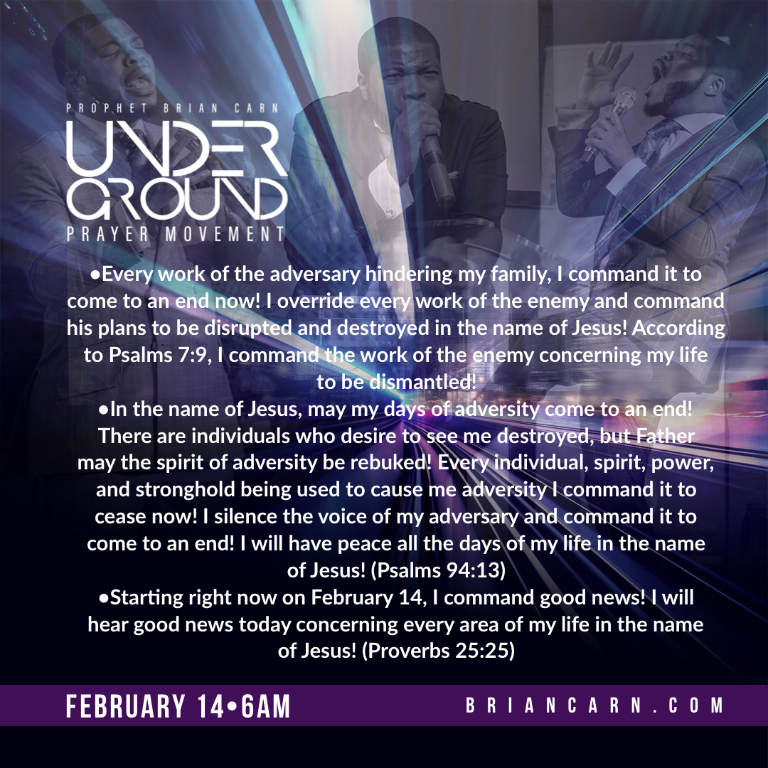 February 14 @6am | Underground Prayer Movement