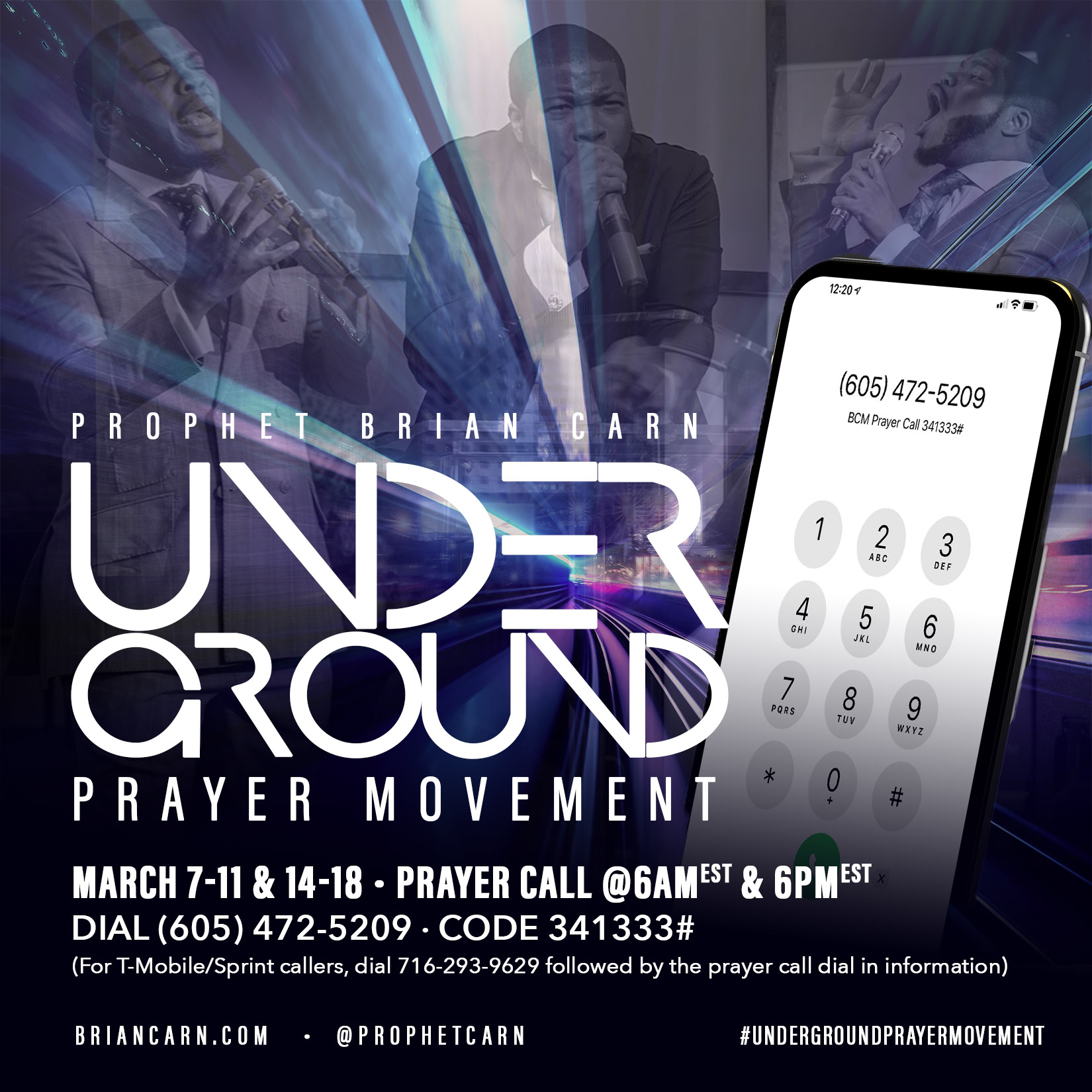 March 17 @6pm | Underground Prayer Movement