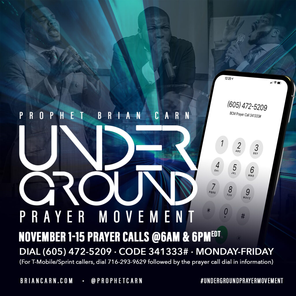 November 9 @6pm | Underground Prayer Movement