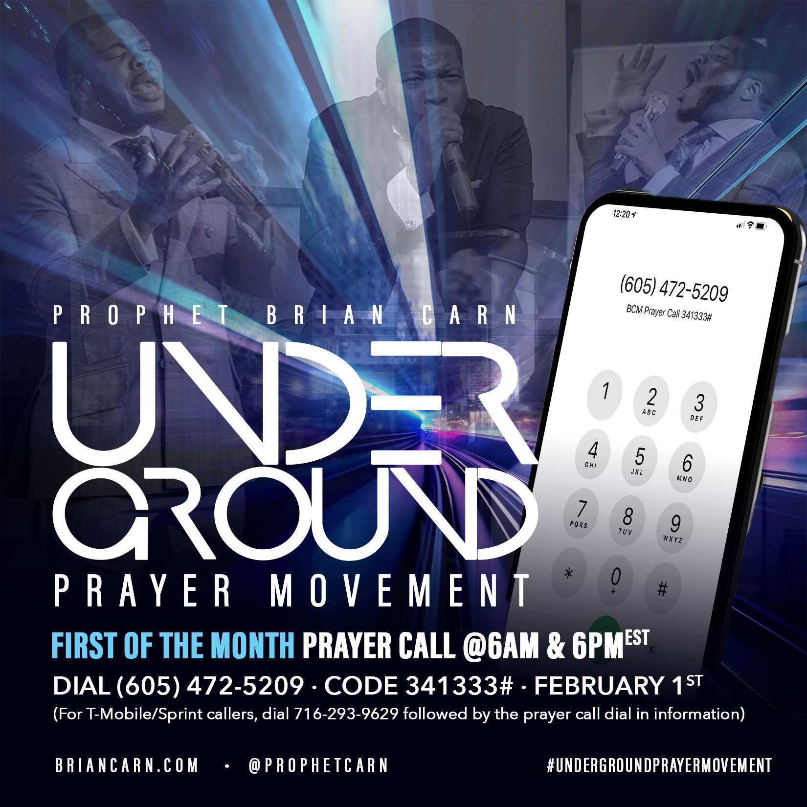 February 1 @6pm | Underground Prayer Movement