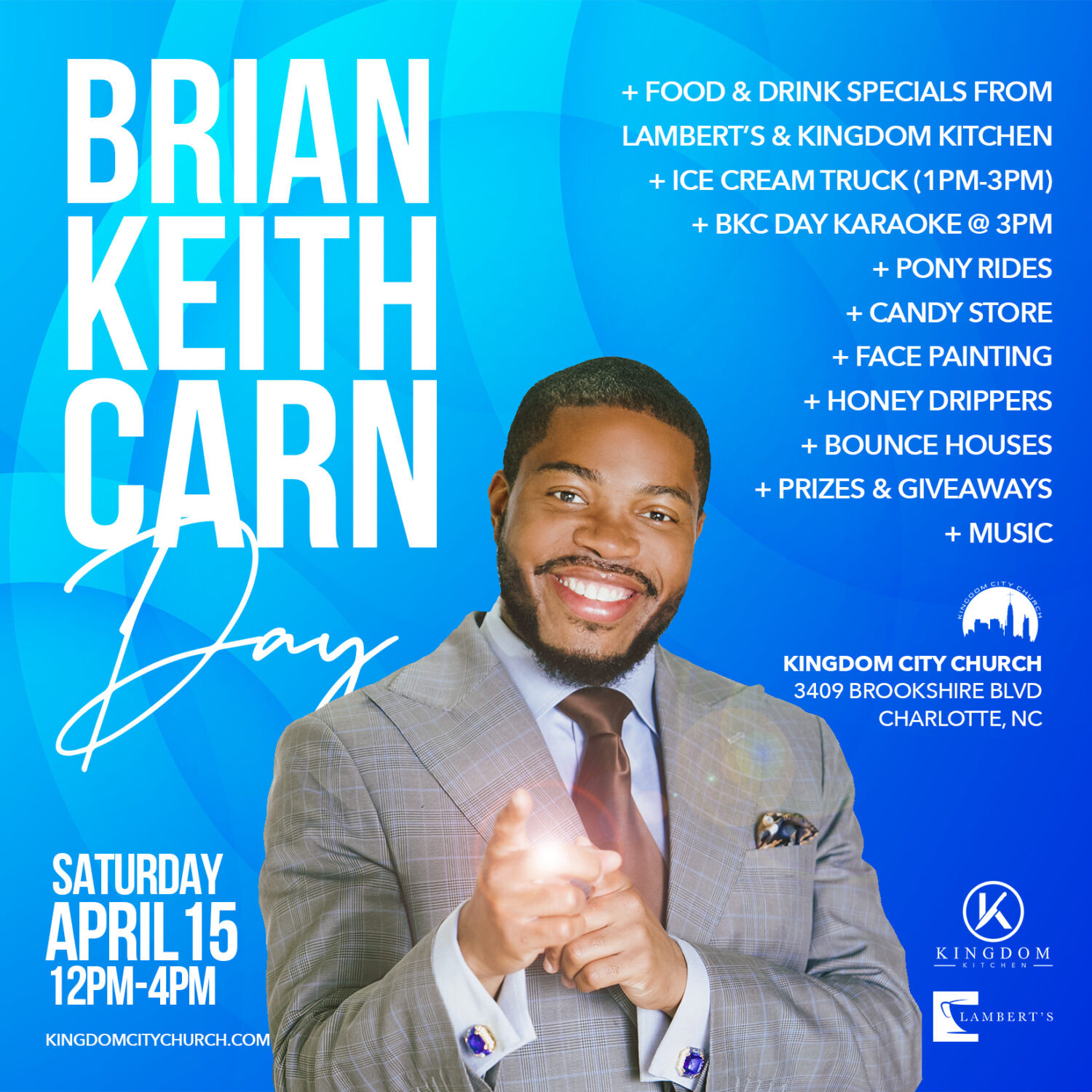 Brian Keith Carn Day Events | Brian Carn Ministries