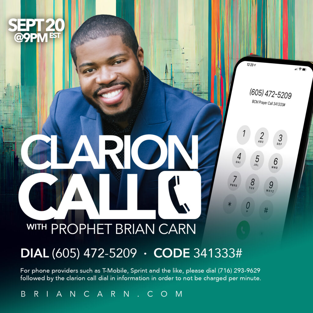 Clarion Call “Live By Faith” – September 20, 2023 @9pm