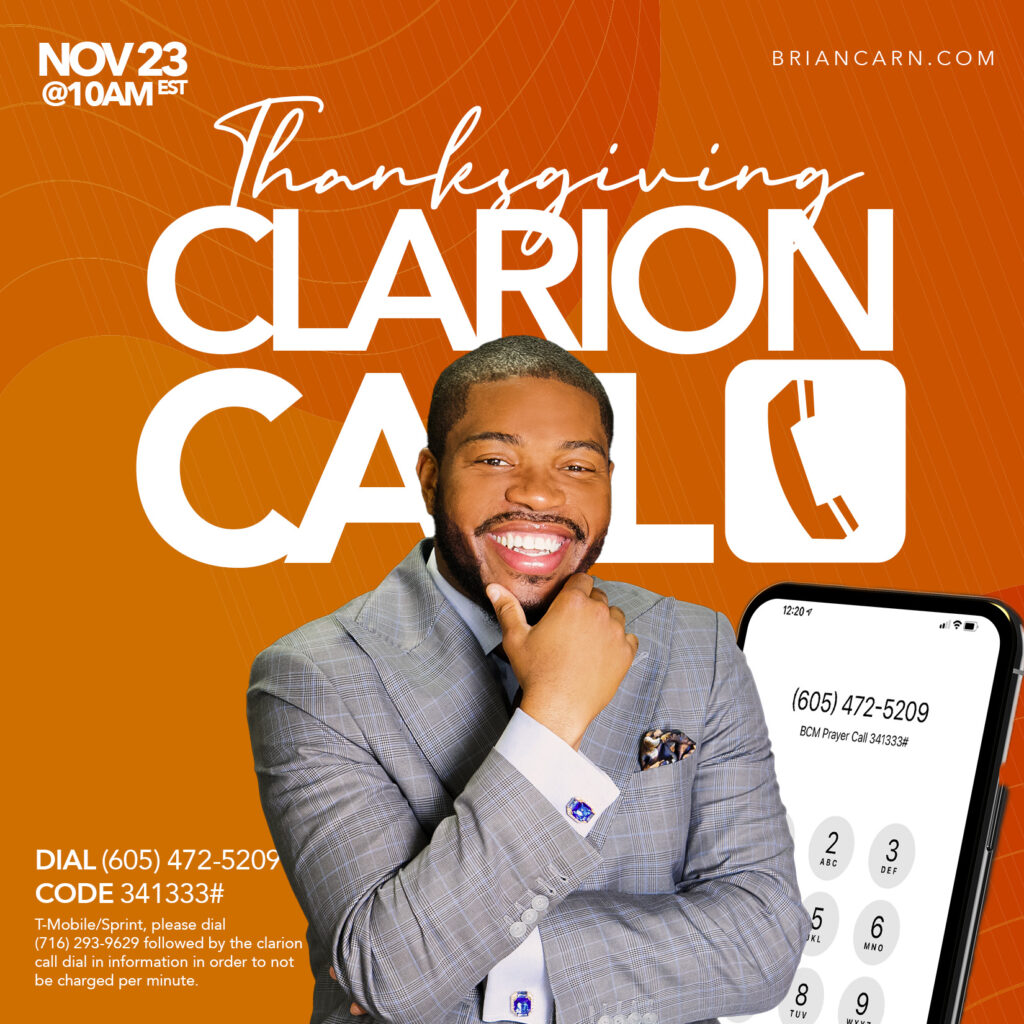 Thanksgiving Day Call with Prophet Carn – November 23, 2023 @10am