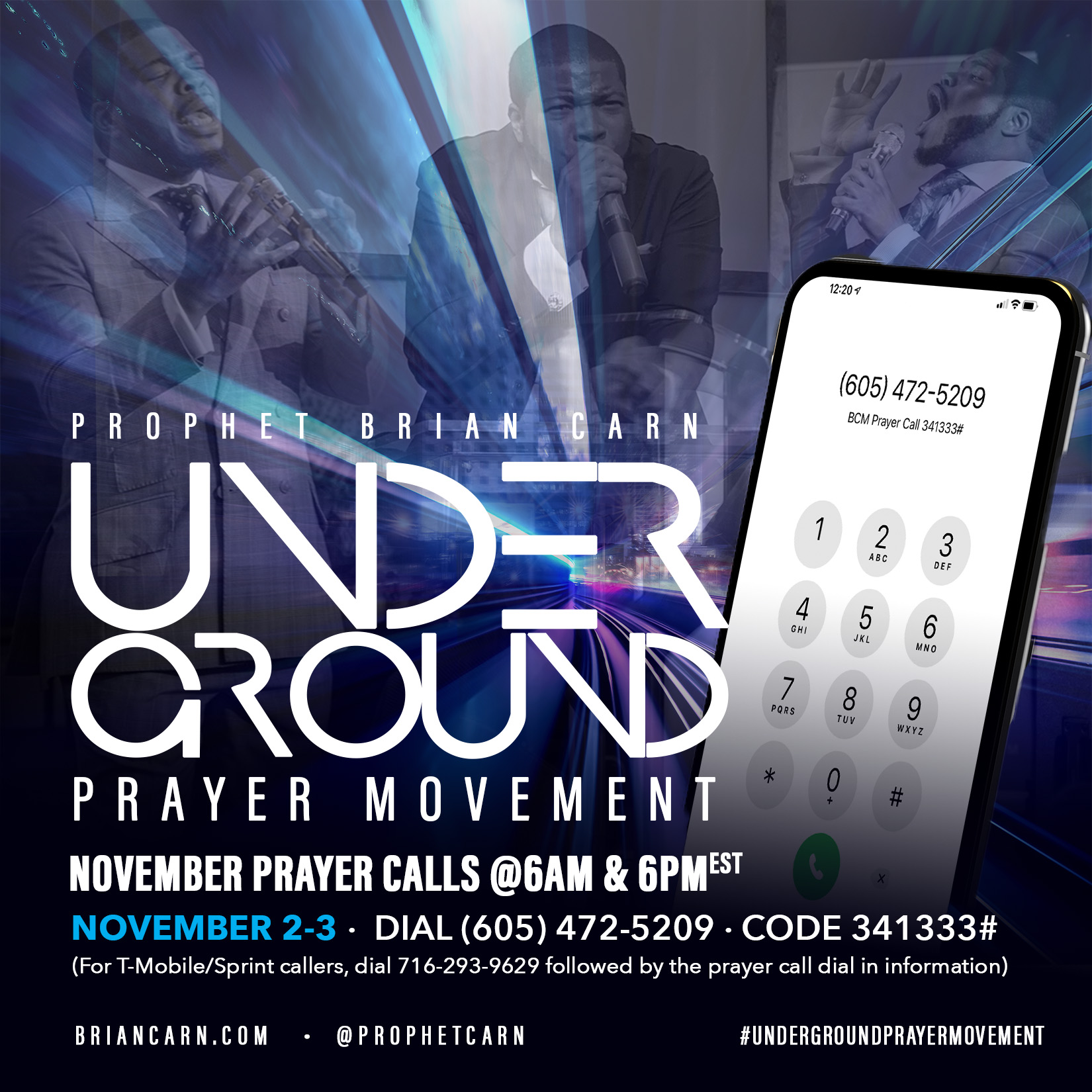 November 2 @6pm | Underground Prayer Movement