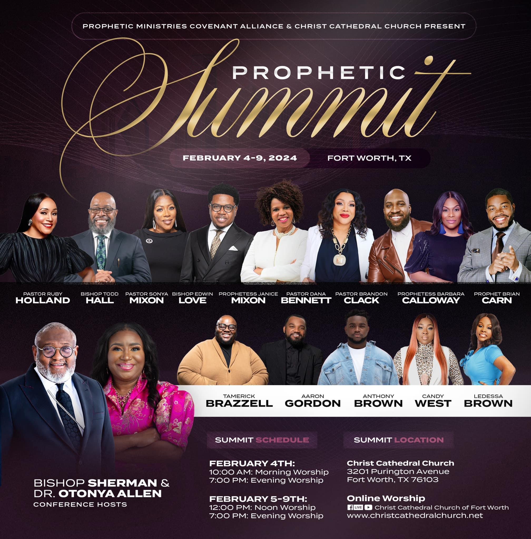 The Prophetic Summit 2024 (Fort Worth, TX) Brian Carn Ministries
