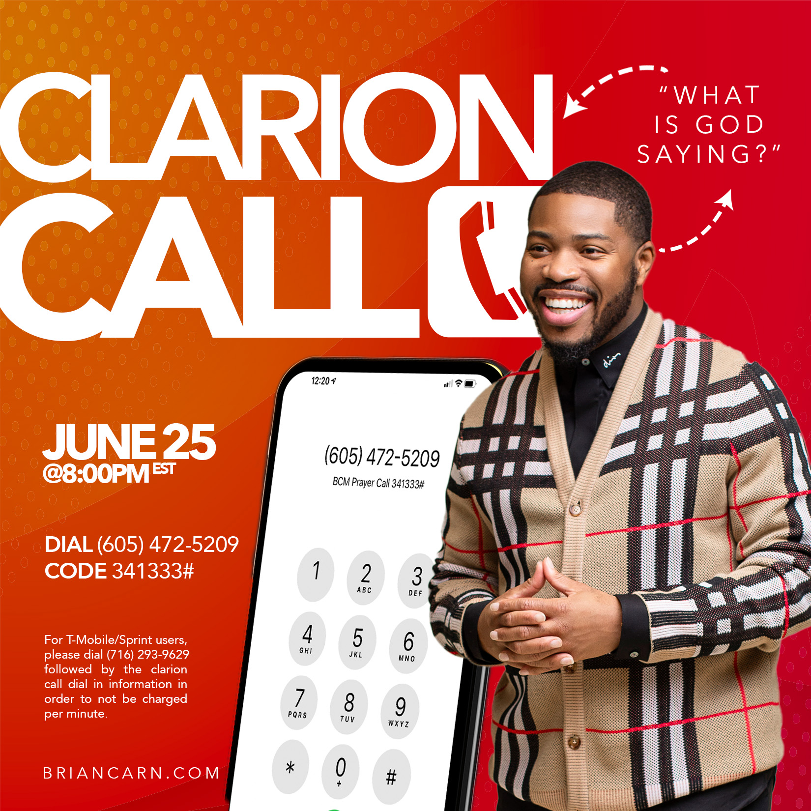 Clarion Call with Prophet Brian Carn - June 25, 2025