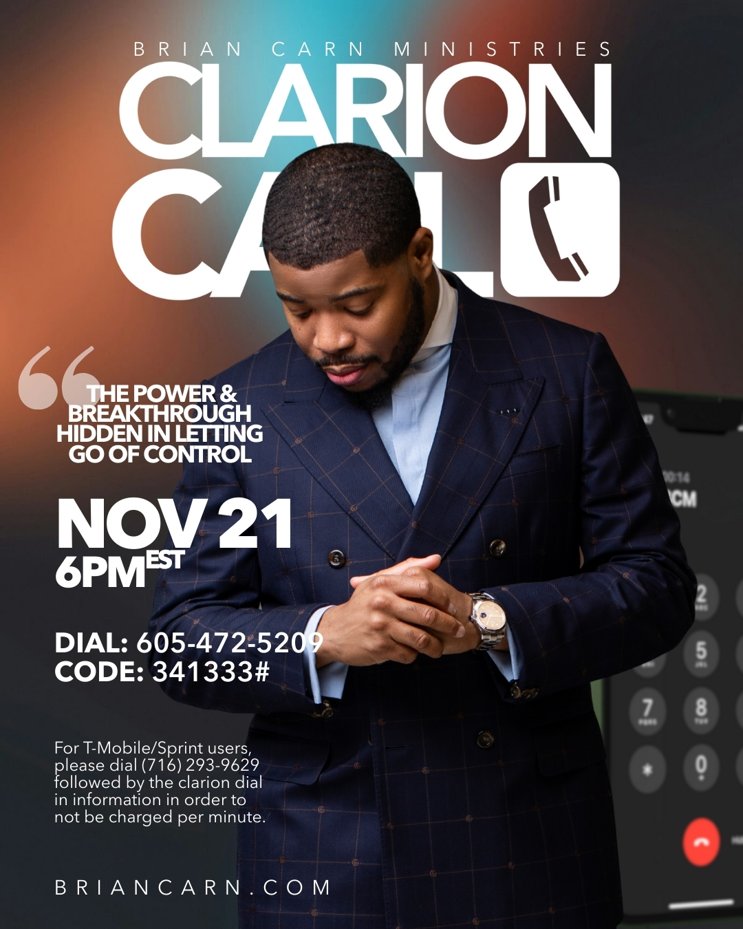 Clarion Call with Prophet Brian Carn - November 21, 2025