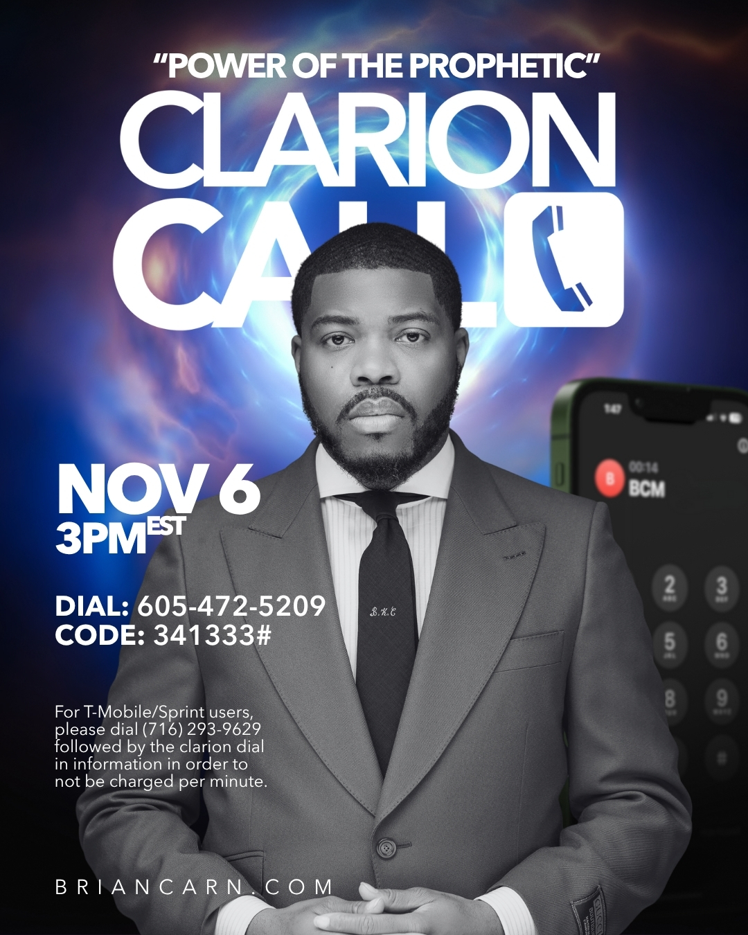Clarion Call with Prophet Brian Carn - November 6, 2025