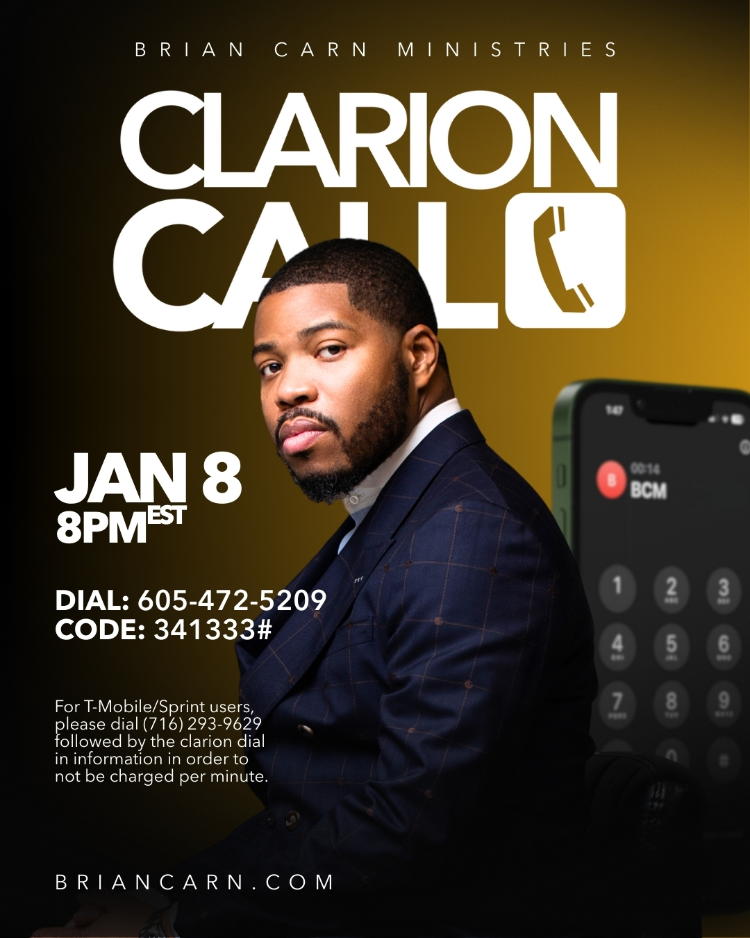 Clarion Call with Prophet Brian Carn - January 8, 2026