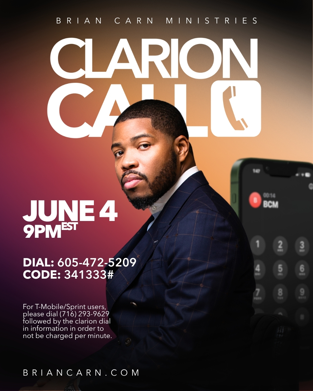 Clarion Call with Prophet Brian Carn - June 4, 2026