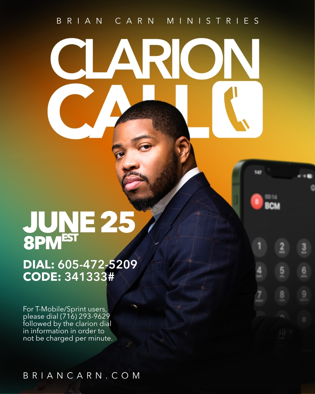 Clarion Call with Prophet Brian Carn - June 25, 2026