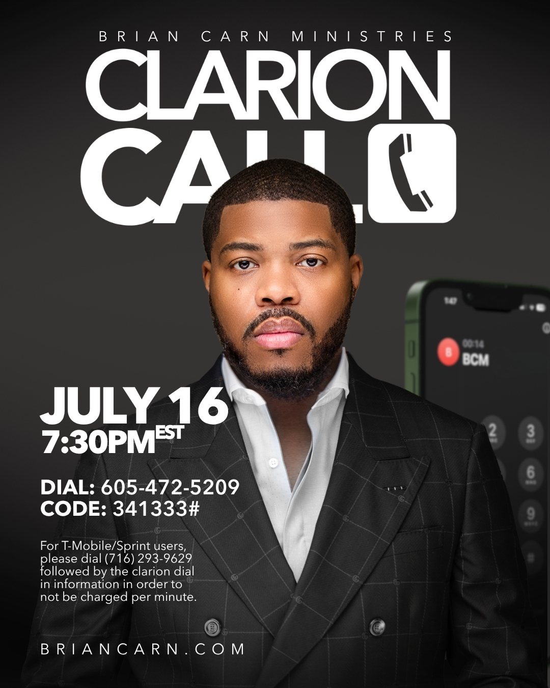 Clarion Call with Prophet Brian Carn - July 16, 2026