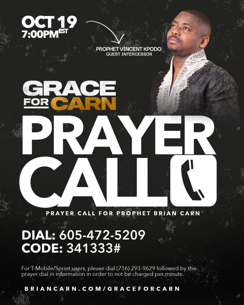 Grace for Carn Prayer Call – Prophet Vincent Kpodo
